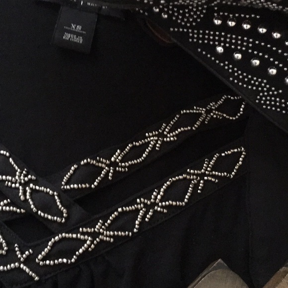 WHITE HOUSE BLACK MARKET Beaded Sleeveless Top - Picture 6 of 8